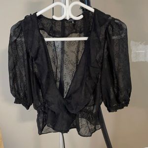 Worn once . Dynamite small peplum style shirt .